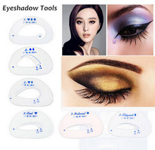 6pcs/set Eye Shadow Stencils Eyeshadow Models Eyeshadow Auxiliary Tools Tracing Shadow Card Draw The Eye Makeup Tools