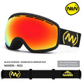 Shipping free shortsightedness adultbrand ski goggles double UV400 anti fog big ski mask glasses skiing snow