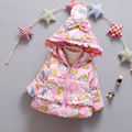 2016 new winter coat girls 1 4 years old baby girl cartoon thick padded jacket children