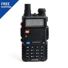 New Walkie Talkie BaoFeng UV-5RE Plus 5W 128CH UHF + VHF 136-174MHz/400-520MHz Two-Way Radio FM VOX