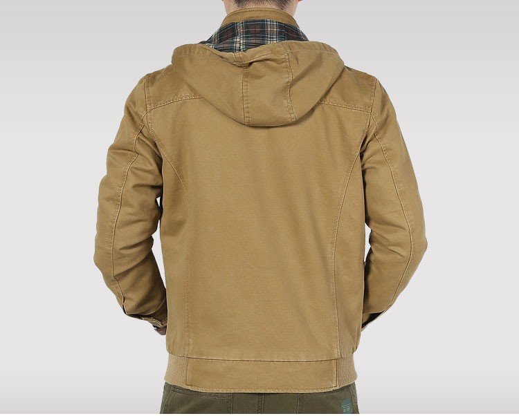 L XL 2XL 3XL Autumn Spring Mens Short Jackets Coats Hooded Brand Slim Medium Long Casual Cotton Outdoor Plus Size Casual Jackets (2)