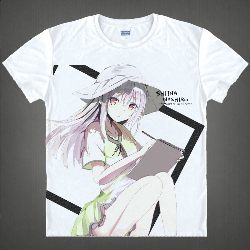 Sakurasou T shirts Pet kawaii Japanese Anime t shirt Manga Shirt Cute Cartoon shiina mashiro Cosplay
