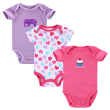 3pcs lot Baby Romper 2015 Summer Baby Clothing Newborn Baby Boy Clothes Baby Overall Bebe Clothes