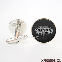 Spurs Cufflinks Vintage cufflinks font b shirt b font Copper Designer Cuff Links Cuff Buttons Basketball