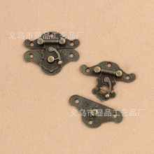 Factory direct antique wooden box gift box clasp buckle alloy metal M093