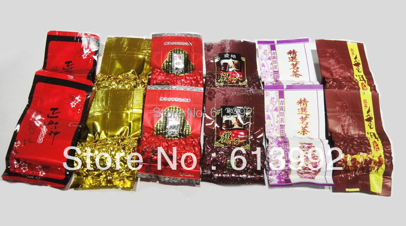 12pcs 6 Different flavor oolong tea Tieguanyin Ginseng oolong Roasted oolong puer tea free shipping