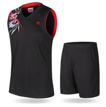 Hot sale polyester men basketball jerseys set breathable training tracksuit plus size high quality sports jersey suit S-4XL