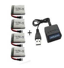 X5C X5SW X5SW 905 RC Quadcopter parts 3.7V 800mah Li-polymer battery*4pcs+4 in1 charger box 5pcs/lot