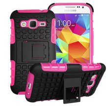 2015 New Rugged Armor Heavy Duty Hybrid Phone Case Stand Cover For Samsung Galaxy Core Prime