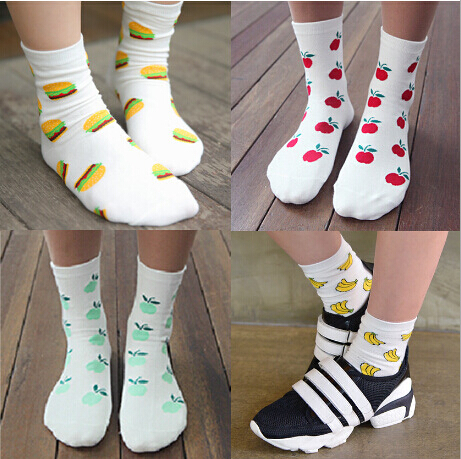  /     Apple /  /        Calcetines 3 pairs/lot YS-0042