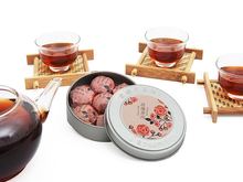 puer Mini Round Box puer Different Taste Rose Fragrance Bowl of pu erh tea Authentic Chinese