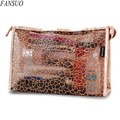 2017 New Arrival Sexy Lace PVC Women Large Waterproof Transparent Cosmetic Bags Travel Organizer Toiletry Beauty
