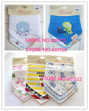 Free shipping 3pc lot 100 cotton baby boys and girls bibs baby towel bandanas chiscarf ldren