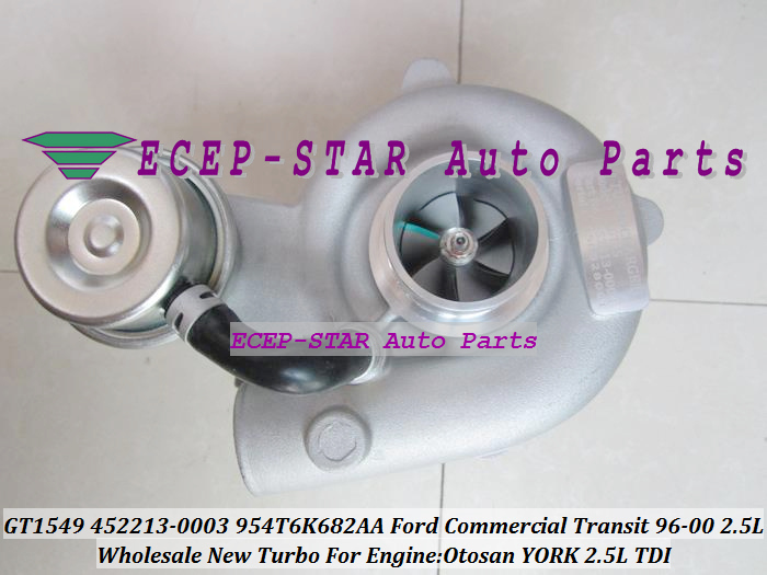 GT1549 452213-5003S 452213-0001 452213-0003 954T6K682AA Turbo Turbocharger For Ford Commercial Vehicle Transit van Otosan YORK 1997-00 2.5L TDI (6)