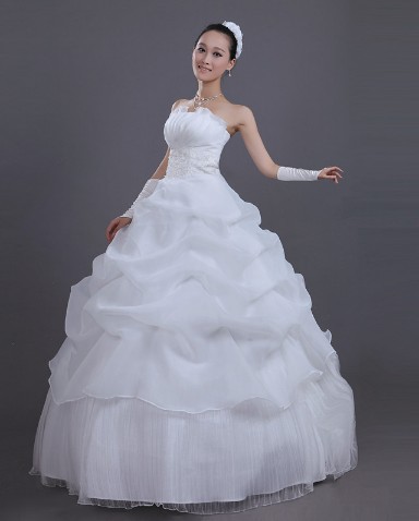 traditional wedding white dress