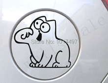 Simons Cat Sticker , funny hungry SIMON’S CAT Auto fuel tank cap decor sticker