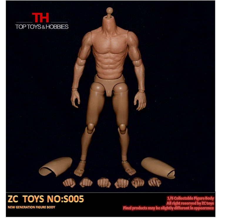 1//6 New Generation Male Narrow Shoulder Body Custom Figure for Hot Toys Sideshow