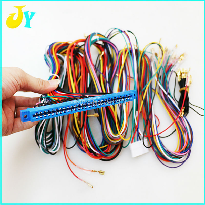 Jamma Harness with 5 6 action button wires Jamma 28 pin with 5 6
