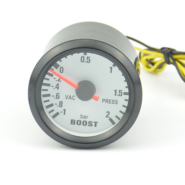 52mm black shell carbon Tattoos Car turbo boost gauge turbo gauge bost