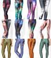 2016 New Women leggins 3D Digital Printer Black milk Nebulae Harry Potter Galaxy Print Leggings Pants