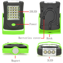 Bicycle Lamp with Built-in Magnet Hook