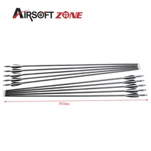 12PCS New Style Fiberglass Arrows with Nocks Proof Fiber Glass RECURVE BOWS Silver Arrowhead Airsoftsports