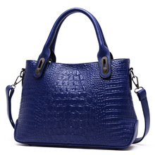 2015 New Women Fall Partner Crocodile Pattern Handbags Composite Cattle Pio Beauty Style Shoulder Diagonal Bag Messenger Bags