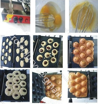 Description Picture 4 of itemCommercial Use Non-stick 220v Electric Walnut Waffle Cake Maker Machine Baker