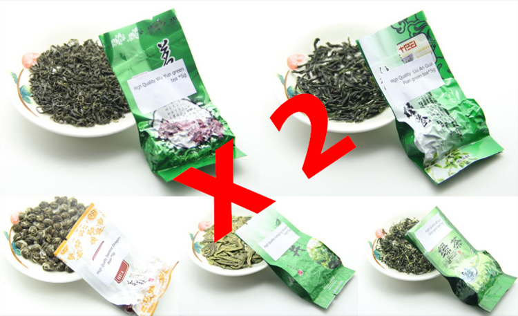 5 Different Flavor High Quality Green Tea 10bags 50g