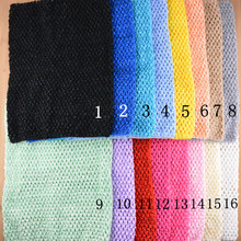 10PCS Wholesale 12 Inch Tutu Crochet Tube Top Baby Stretch Colored Tutu Headband Free Shipping