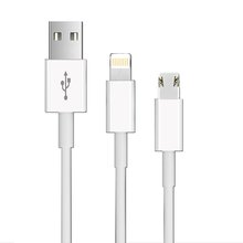 PowerGreen 2in1 Micro USB Charge Cable for Apple Cell Phone iPad,iPhone6 6s plus 5s,Sony,HTC,Power Bank ,Samsung (1M)