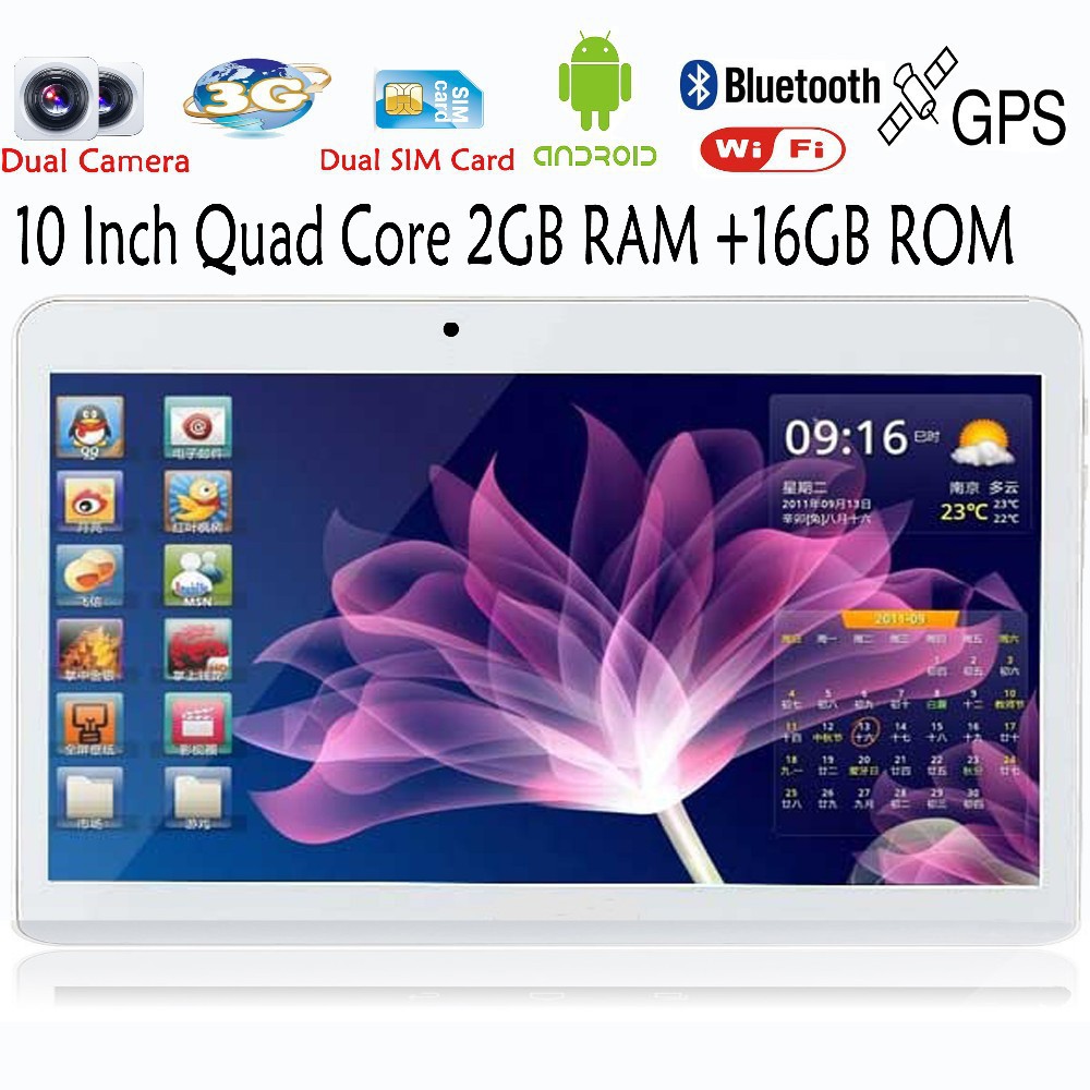 3G Phone Call Android Quad Core Tablet pc10 inch Android 4 4 2GB RAM 16GB ROM