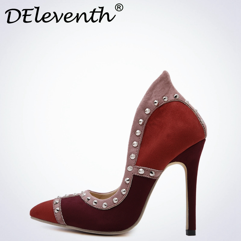 bright pointed heels
