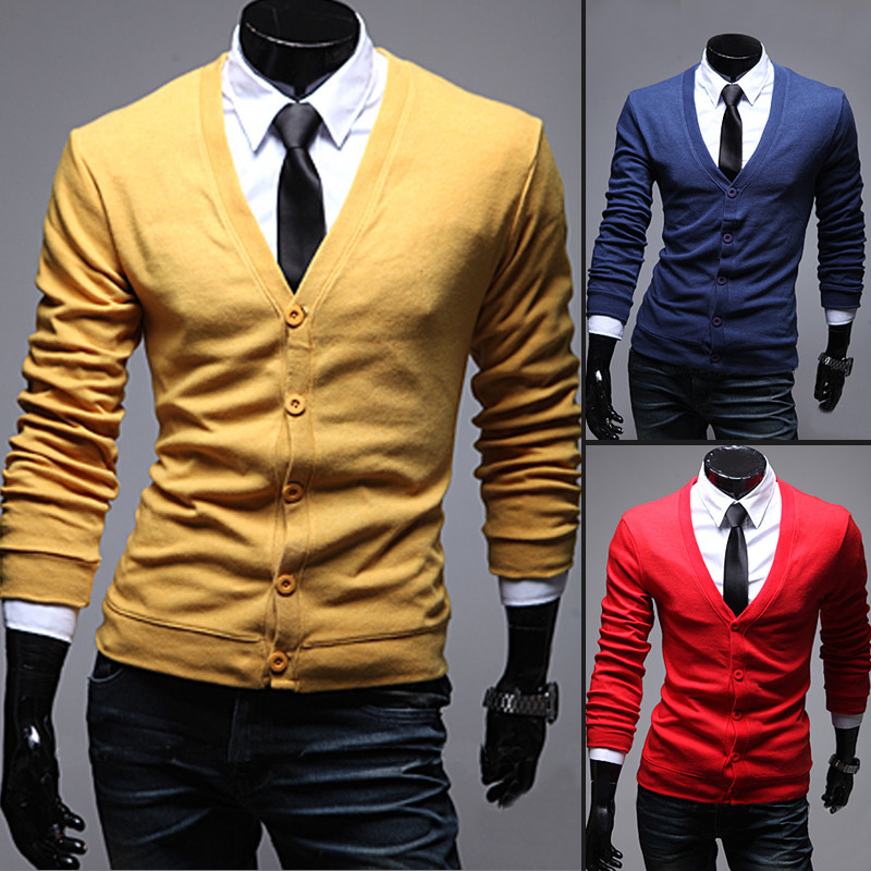 2015 Winter and autumn new arrival male yarn cardi...