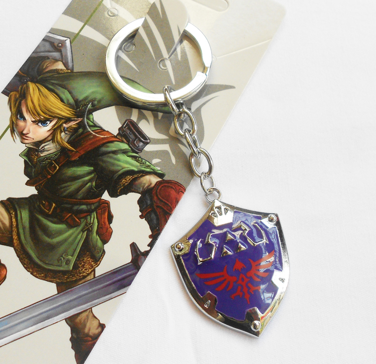 The Legend of Zelda Twilight Princess Metal Hylian Shield Key Chainin