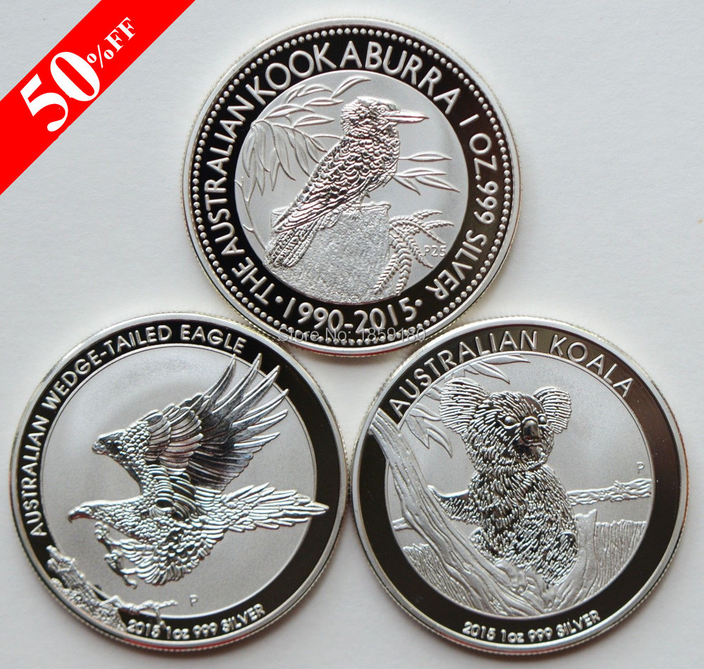 2015 Australian Kookaburra $1 1 oz Silver Bullion Coin .999 Fine Dollar round