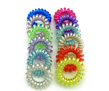 3 5 cm 5 Pcs Lot 2015 Telephone Wire Cord Line Colorful Gum Holder Elastic Band