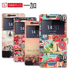 PU Leather Back Cases For Oneplus One 1+,Cartoon Drawing Hard Covers Funda For One Plus One,Original Mobile Phone Accessories