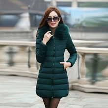 New 2016 Winter Women Wadded Jacket Red Female Outerwear Plus Size 5XL Thickening Casual Down Cotton Wadded Coat Women Parkas