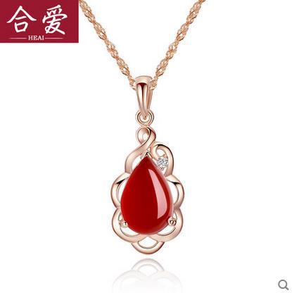 ... quartz pendant pink crystal necklace Women 925 silver jewelry rose