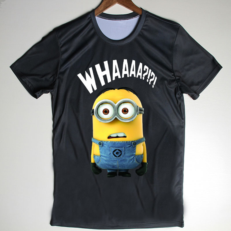 Summer New Men Tops Minions T Shirts for Mens Clothing Anime Despicable Me Camisetas Short Sleeve