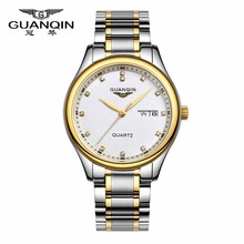 Origianl GUANQIN 2015 Top Brand Luxury Quartz Watch Men Waterproof Sapphire Mirror Fashion Men Watches Relogios Montres Hommes