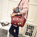 2016 New Fashion Handbag Women Designer Crocodile print Metal Ornament Bag Designer Casual Shoulder Bag Small