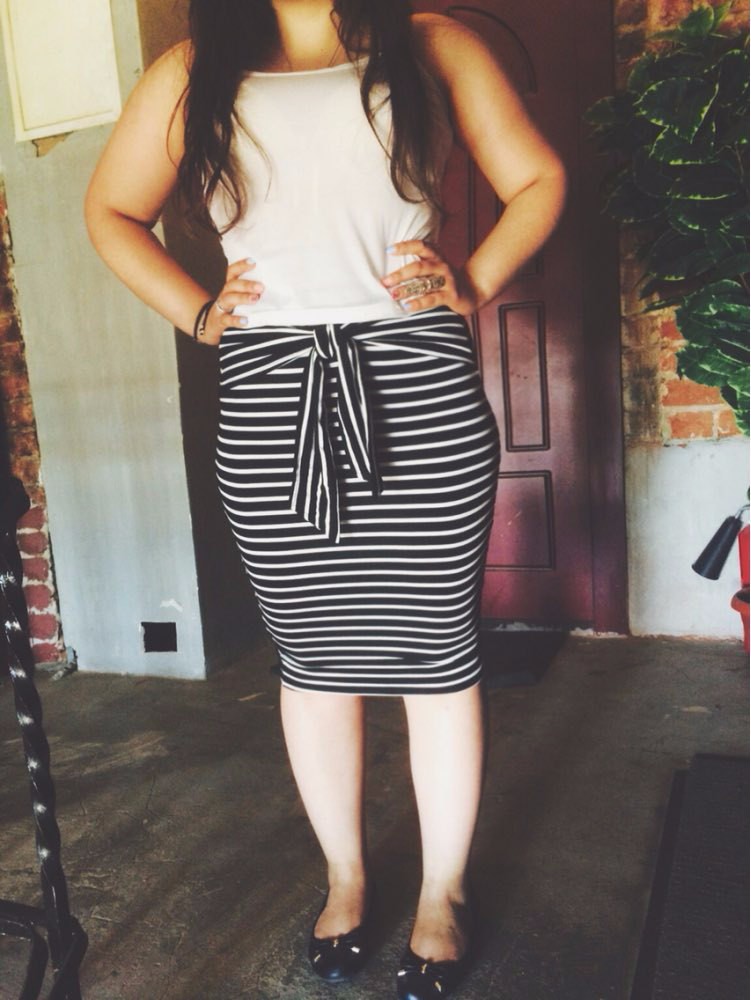 saias-femininas-2015-White-Fashion-Stripes-Self-tie-Midi-Skirt-High-Waist-Stretchy-Slim-Seamless-Package (5)