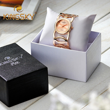 Big Chain Cross Brand Alloy Cricle Women Lady Golden Rose Gold Bracelet Wrist Watch
