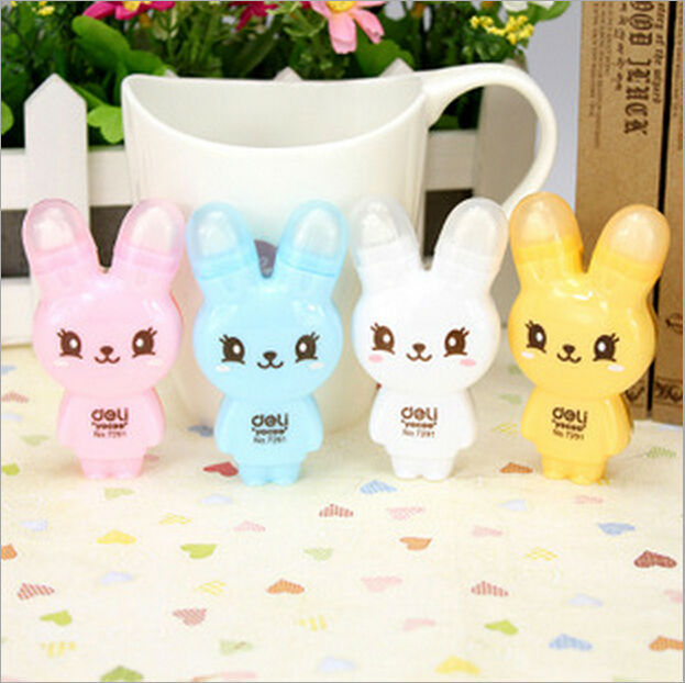 Hot NEW cute Rabbit design DIY Multifunction correction tape + eraser/Lovely correction tapes No.0216
