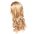 2015 New Film Inspired Princess Cinderella Long Halve Curly Ash Movie Cosplay Wig Queen Blonde Hair