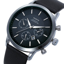 2015 Fashion Casual Mens Watches Top Brand Luxury Leather Strap Waterproof Sport Quartz Wristwatch Clock Male