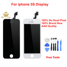 AAA Quality Good testing 100% guarantee original Quality Glass Mobile Phone LCD for iphone 5s screen