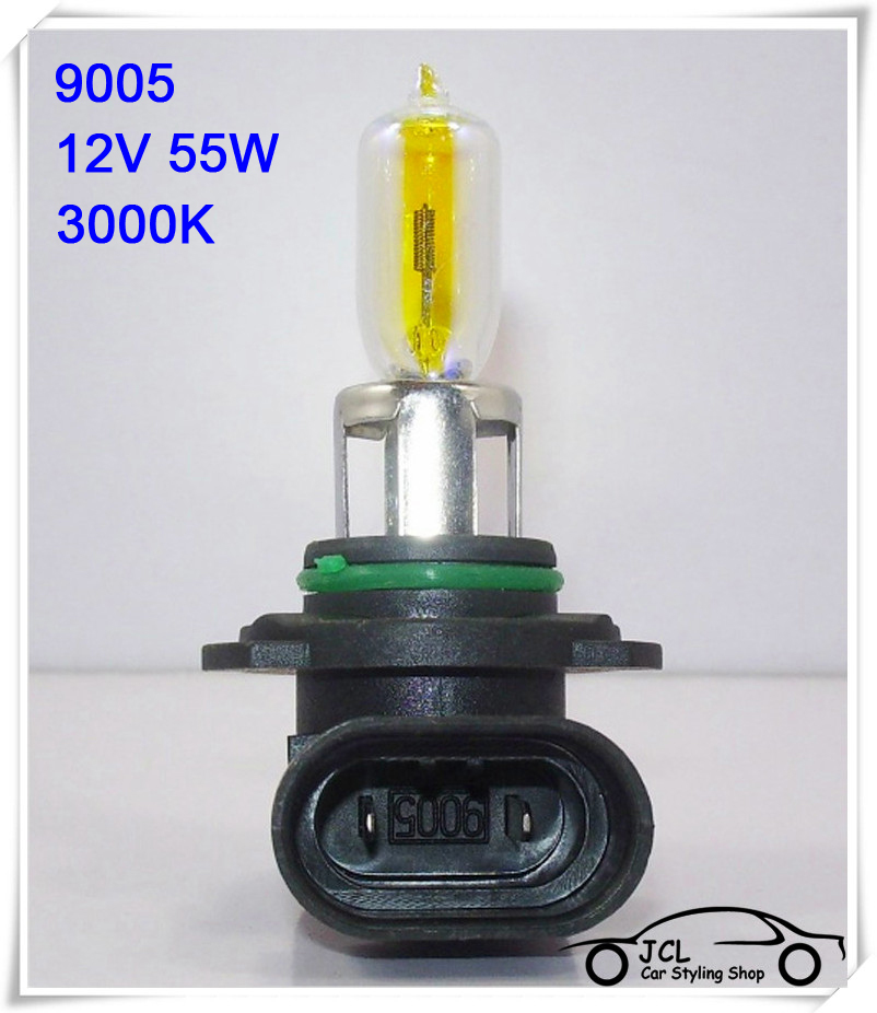 10pcs/lot Xenon 9005 HB3 Halogen HeadLight Bulb Kit Gold Yellow 3000K